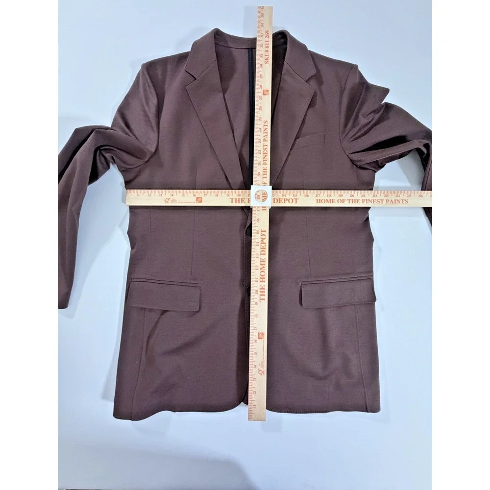 xSuit 5.0 Men's 2pc Suit Size 46L Jacket Taupe Tech Wool Stretch Wrinkle-Free